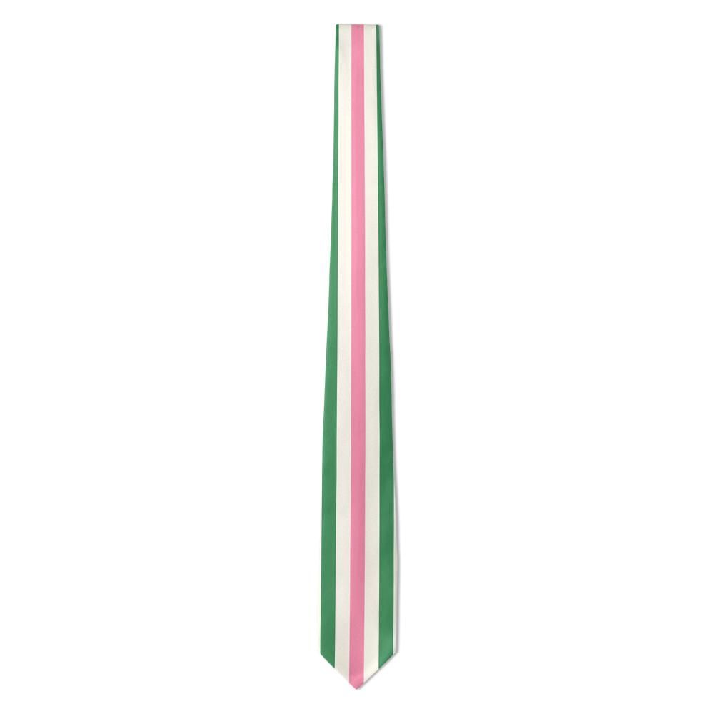 Isenburg - Pink & Green Cabana Stripe Tie – Poolside