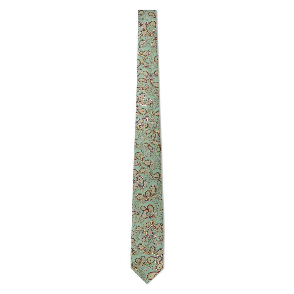 Mattei - Sage & Burgundy Garden Paisley Tie – Villa Garden