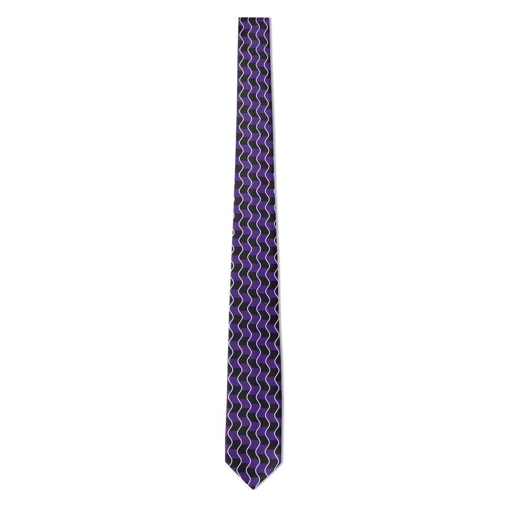 Andrassy - Purple & Black Ripple Wave Tie – Opera Night
