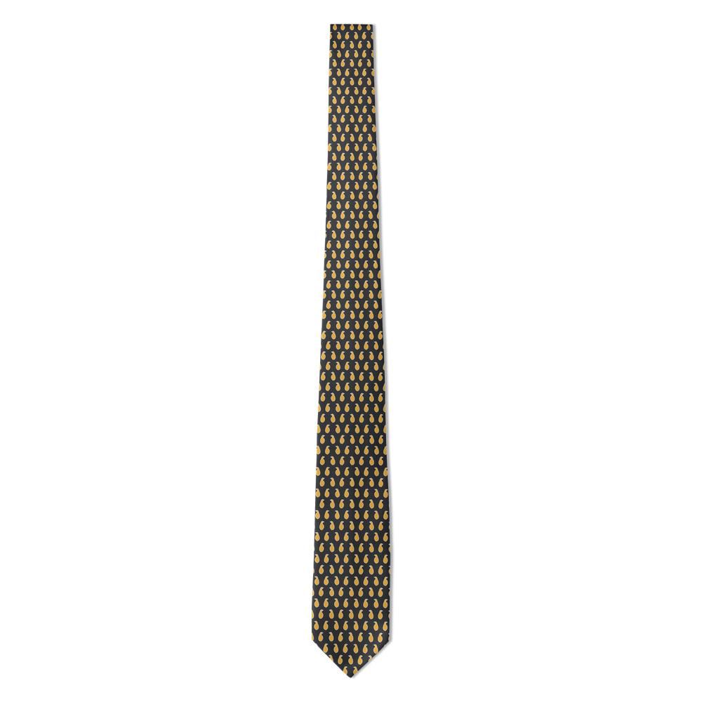 Venier - Charcoal & Amber Petit Boteh Tie – Evening Repartee