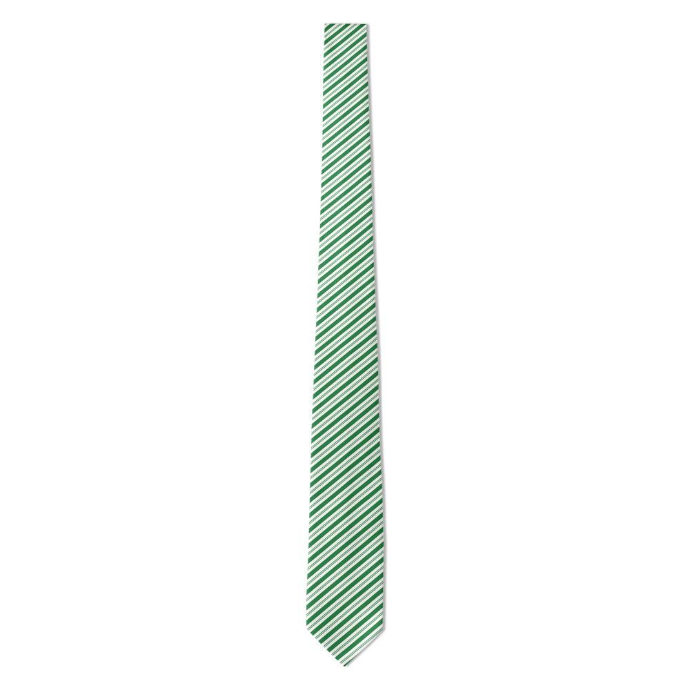 Scheel - Green & White Peppermint Stripe Tie – Evergreen Holiday