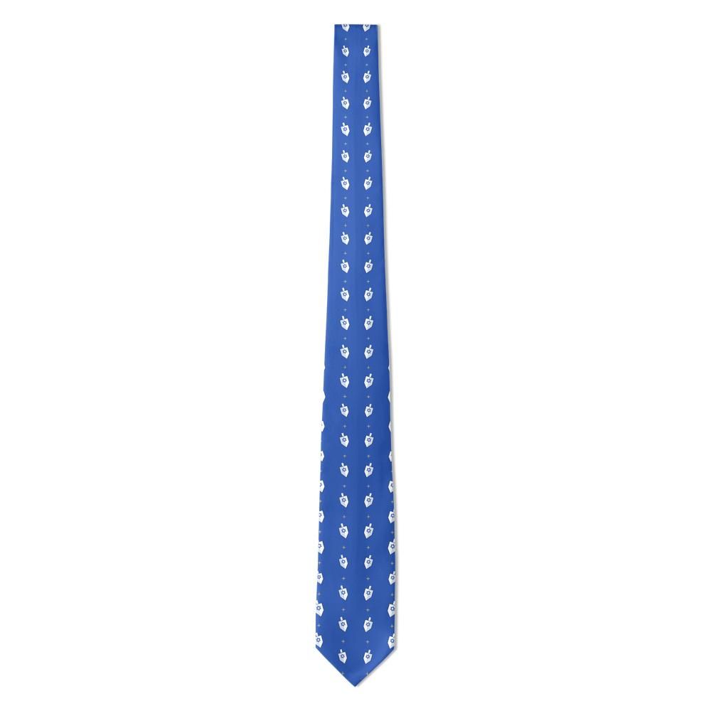 Hamilton - Royal Blue Dreidel Tie – Eight Bright Nights