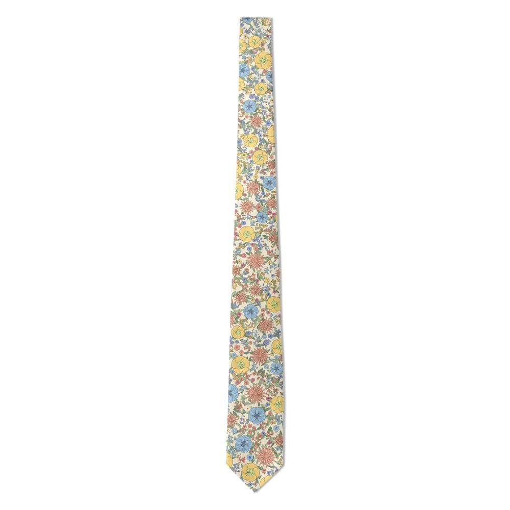 Schimmelmann - Cream & Pastel Blooming Garden Tie – English Cottage