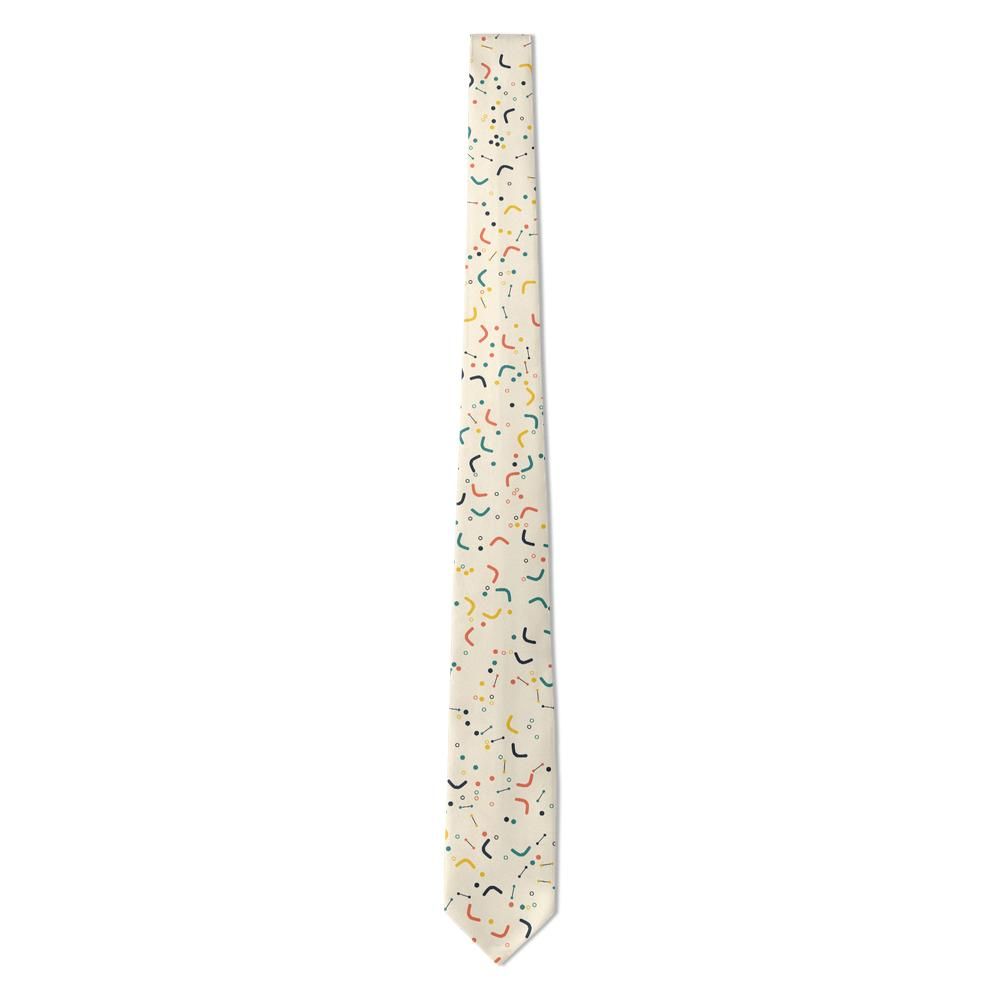 Gersdorff - Cream & Teal Boomerang Tie – Retro Kitchen