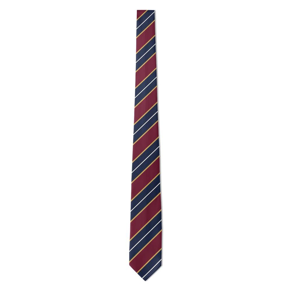 Villeroy regimental stripe tie — full length