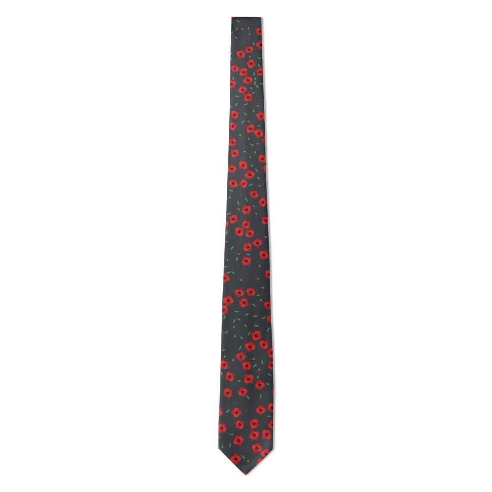 Guldencrone - Charcoal Poppy Tie – Field at Dusk