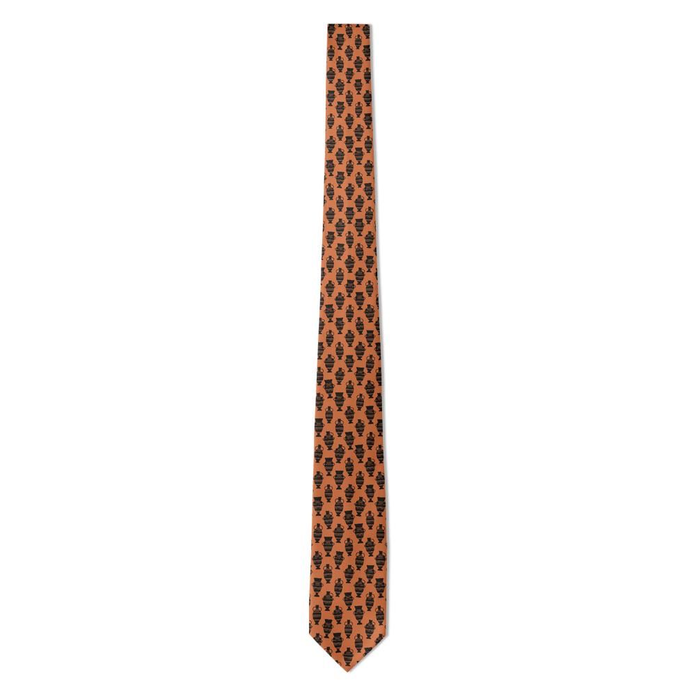Skeel - Terracotta & Black Amphora Tie – Classical Pottery Charm