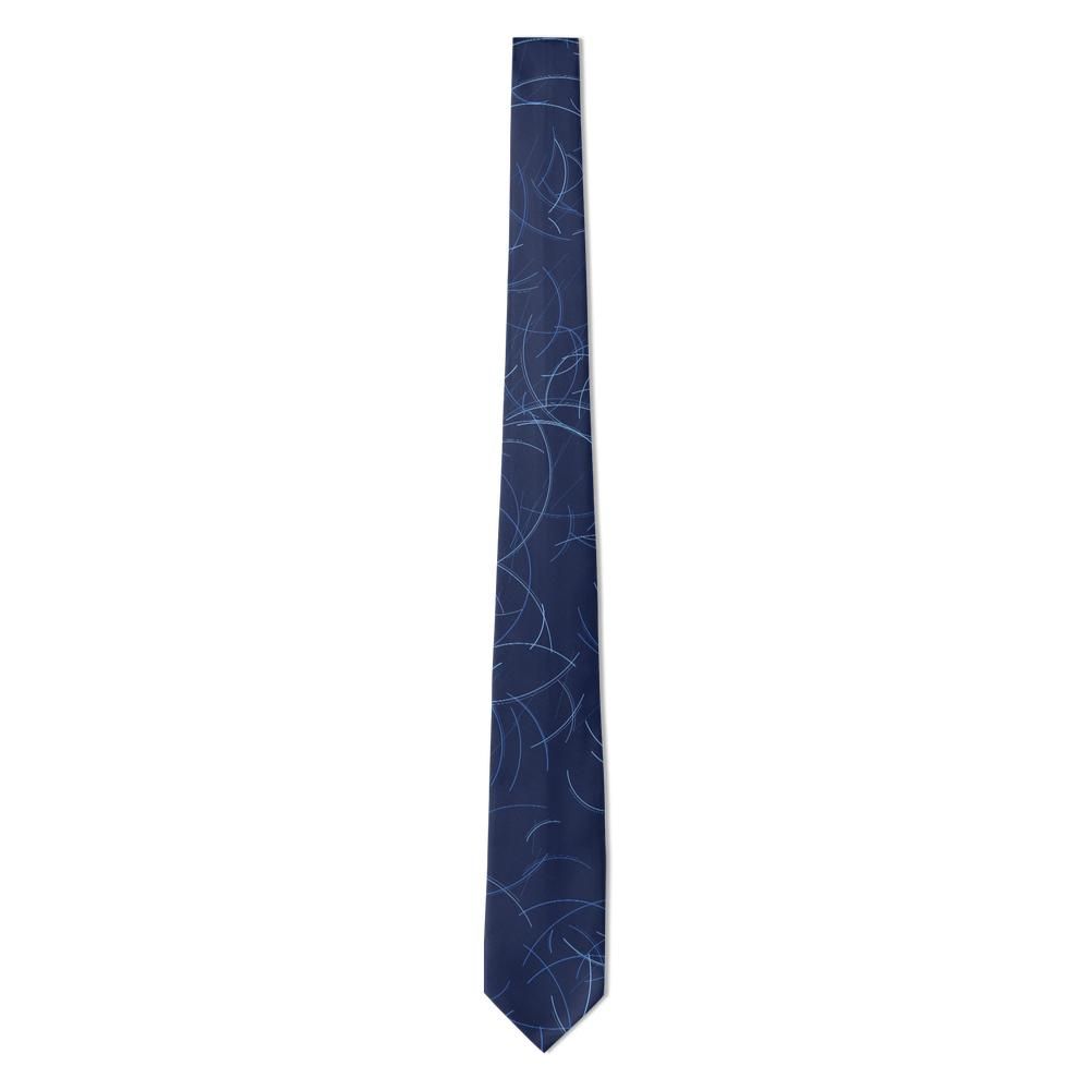 Plessen - Navy & Sky Arc Line Tie – Blue Current