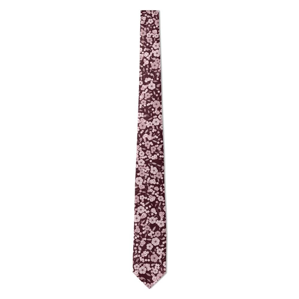 Czernin - Burgundy & Blush Garden Floral Tie – Rose Salon