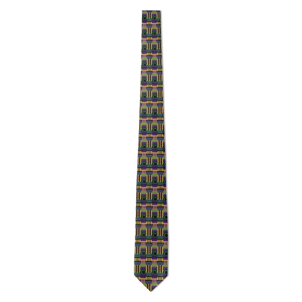 Ulfstand - Purple, Gold & Green Kente Weave Tie – Royal Loom