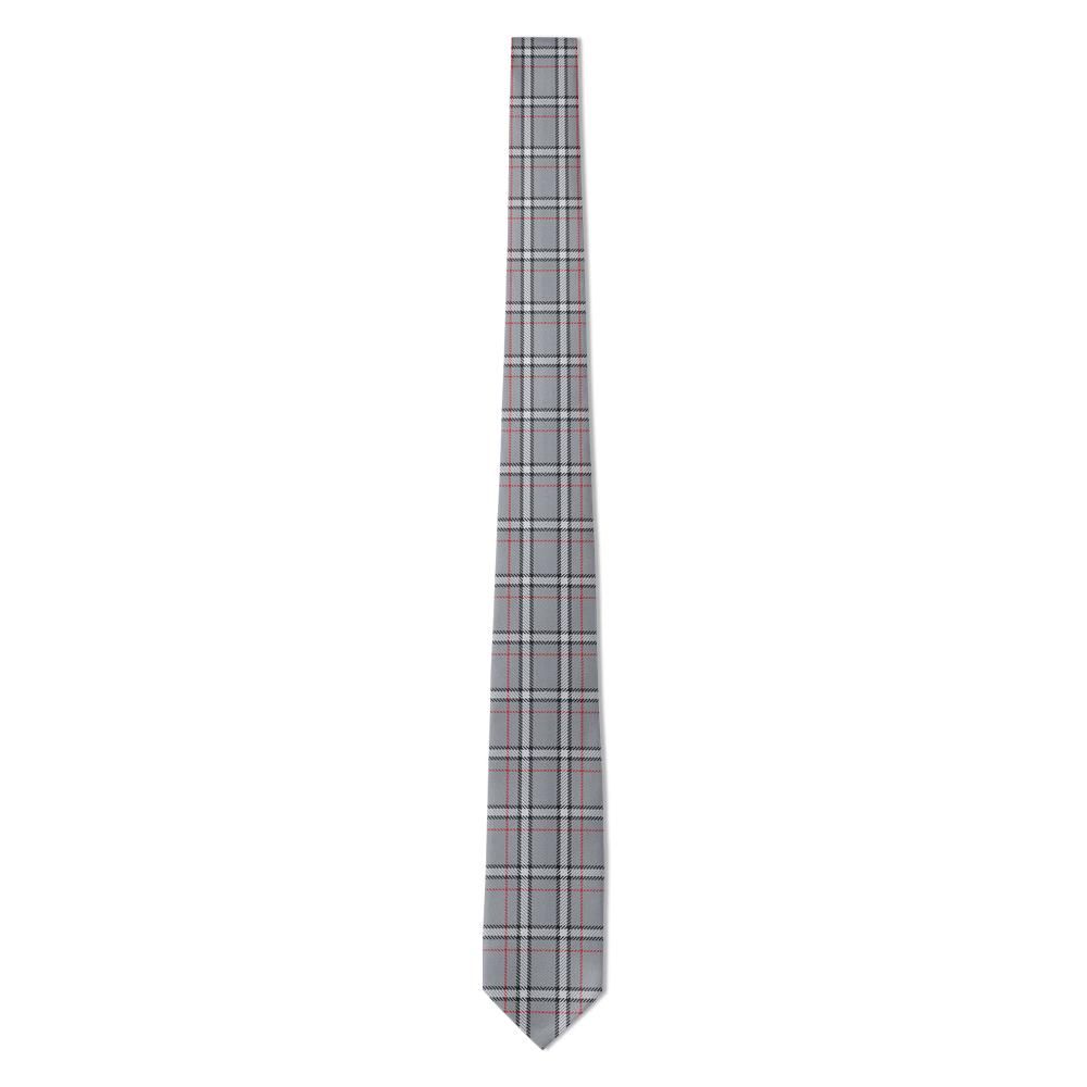 Branicki - Grey & Red Balmoral Check Tie – Highland Morning