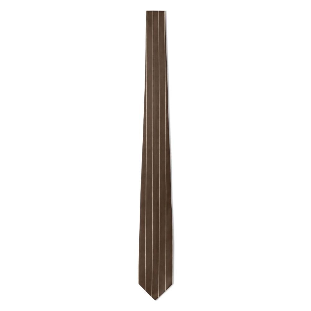 Sanguszko - Brown Chalk Stripe Tie – Old Library