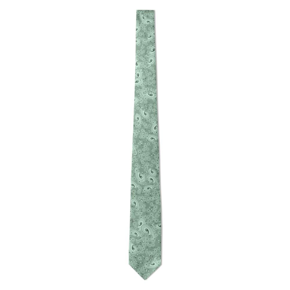 Huitfeldt - Sage Beaded Paisley Tie – Tonal Dotwork