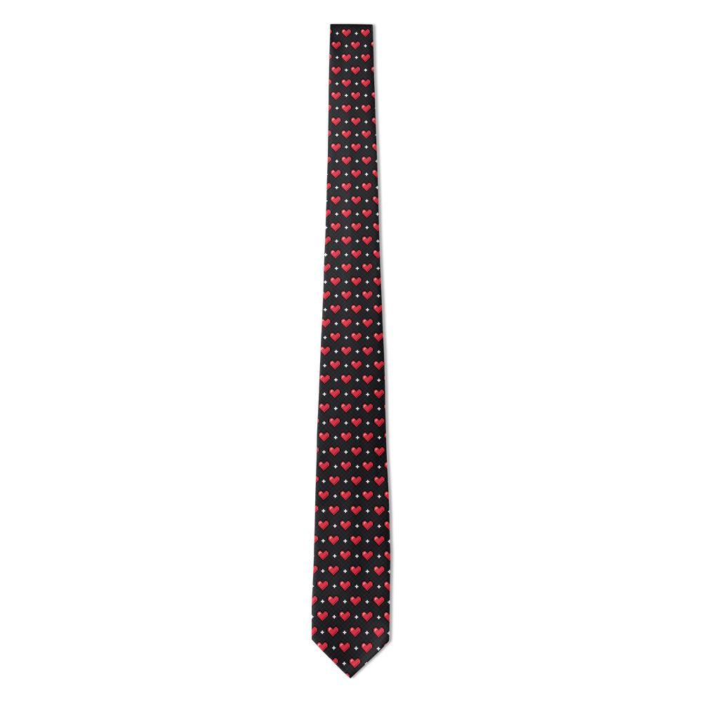 Trinci - Black & Red Pixel Heart Tie – Player One