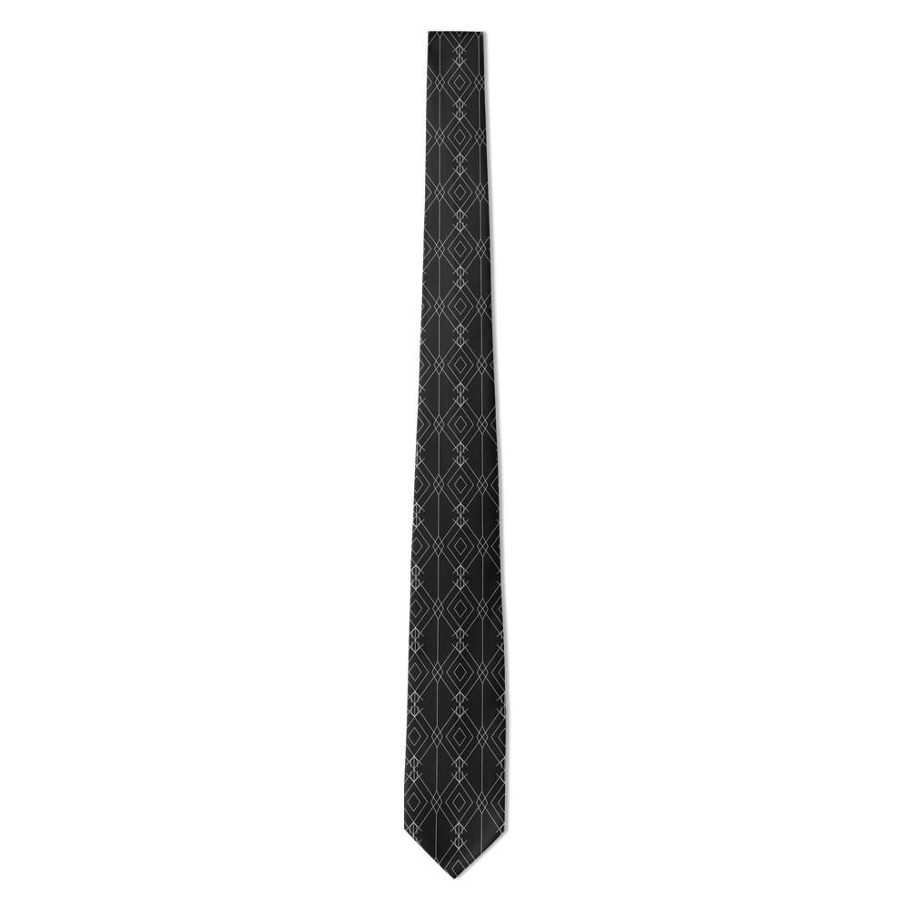 Wedel - Black & Silver Deco Line Tie – Chrysler Night