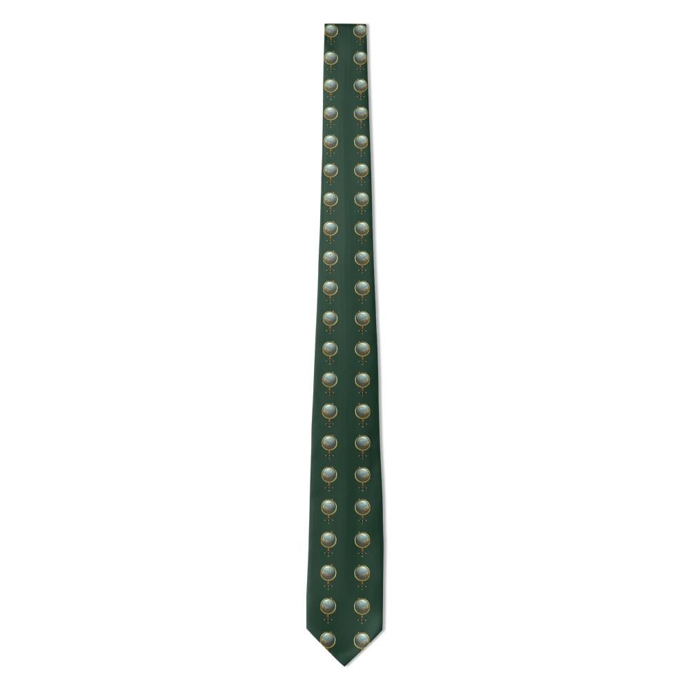 Erdody - Forest & Gold Globe Tie – Cartographer’s Desk
