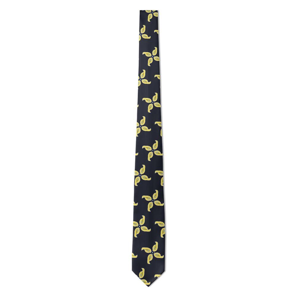 Vendramin - Ink & Lemon Carousel Paisley Tie – Midnight Carnival