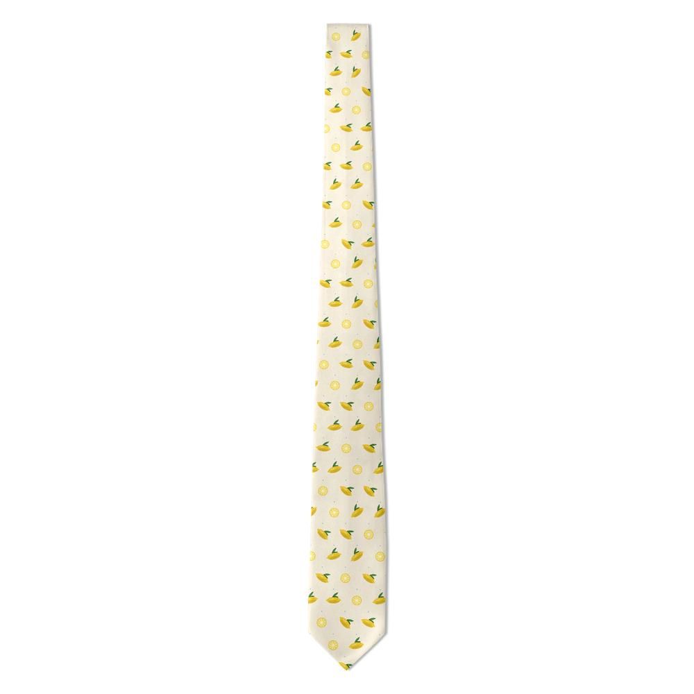Lente - Cream & Yellow Lemon Tie – Garden Lemonade