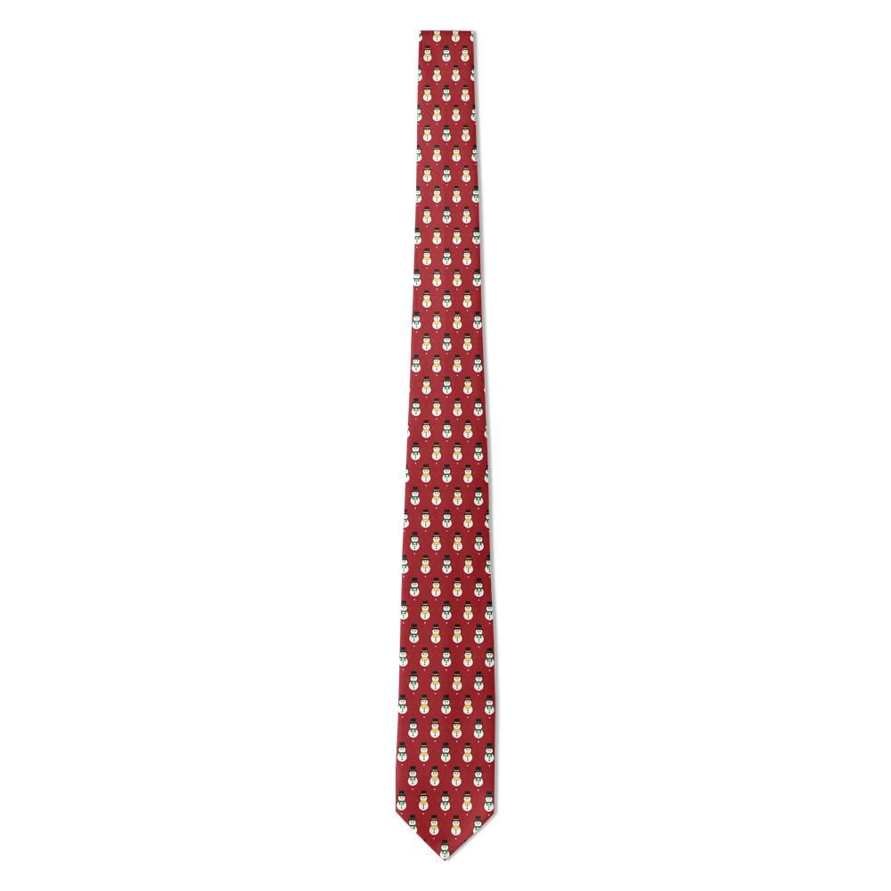 Numsen - Red Snowman Tie – Holiday Cheer