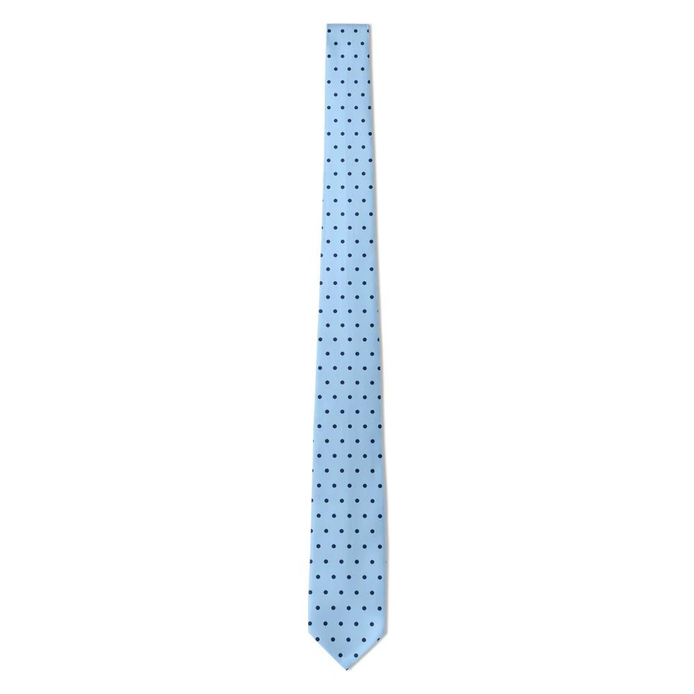 Polignac - Sky Blue & Navy Pin Dot Tie – Summer Office