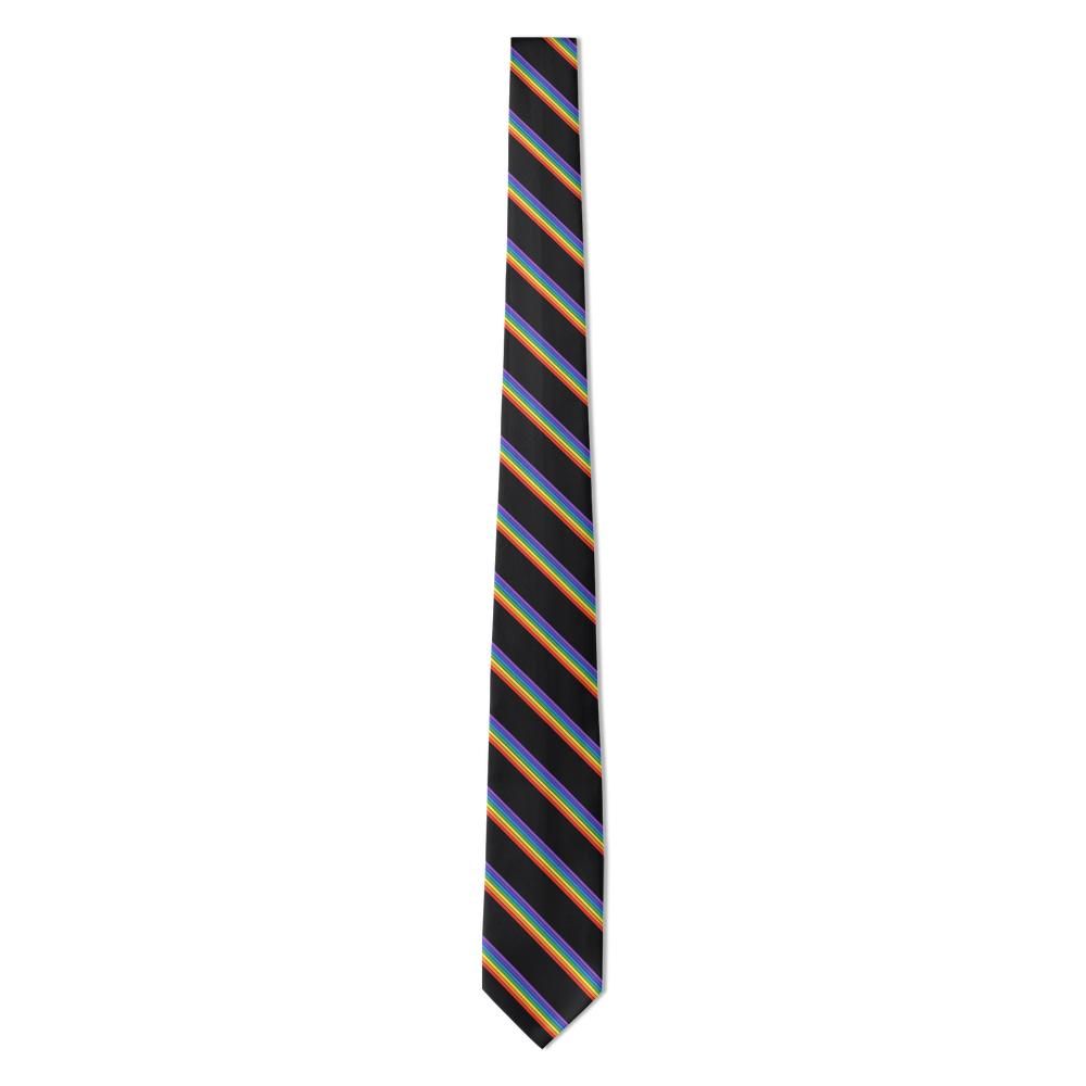 Stiernstedt - Black Rainbow Stripe Tie – Studio Night