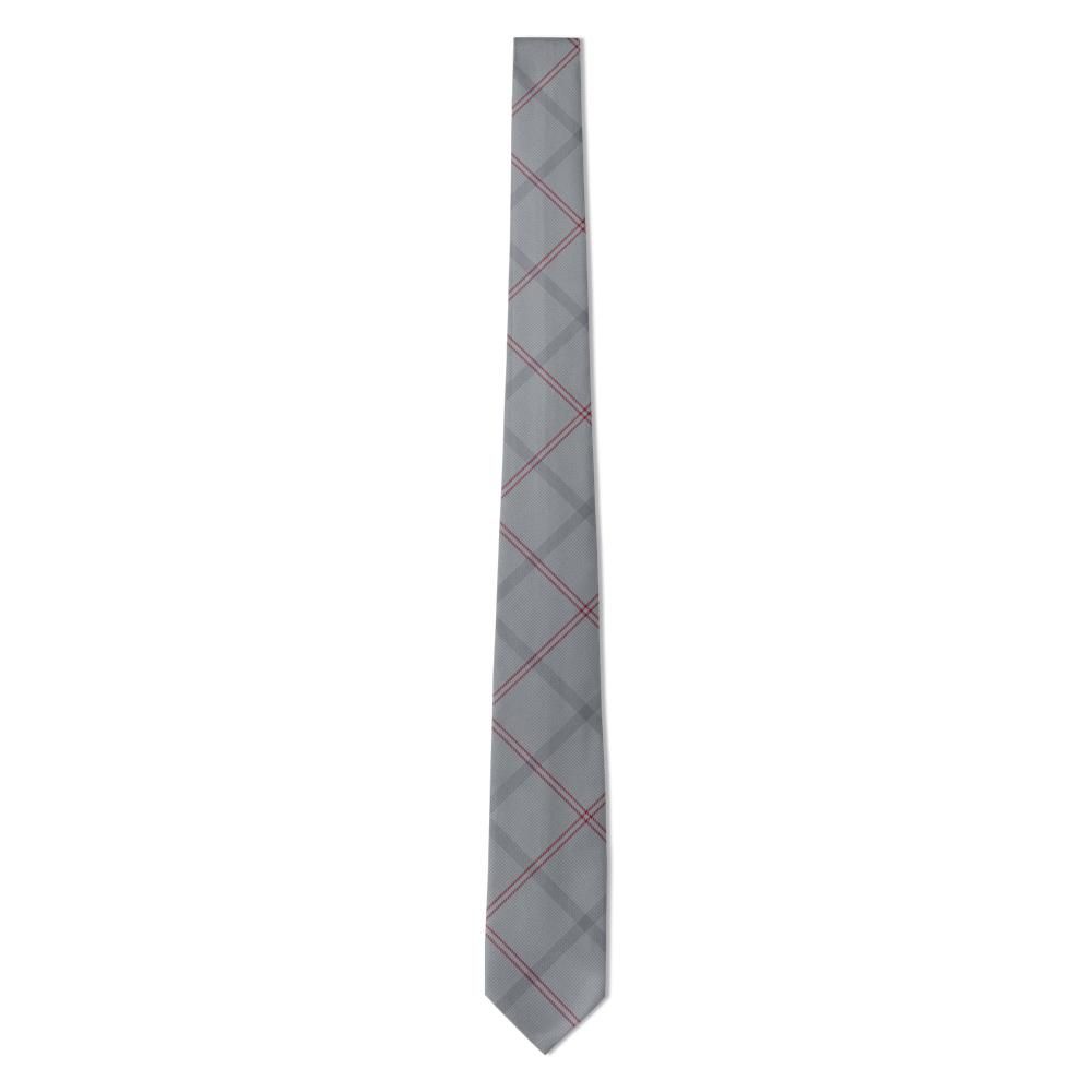 Bentinck - Grey & Burgundy Windowpane Check Tie – City Office