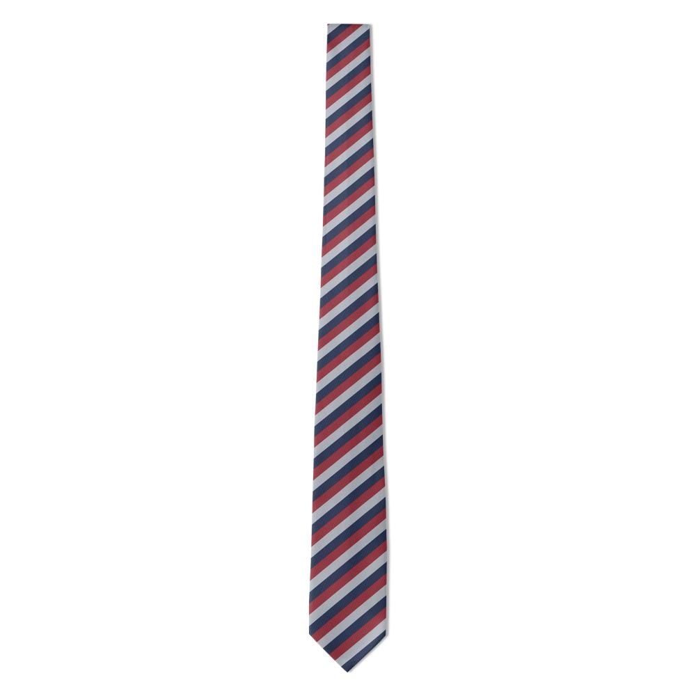Schack - Burgundy, Silver & Navy Block Stripe Tie – Collegiate Club