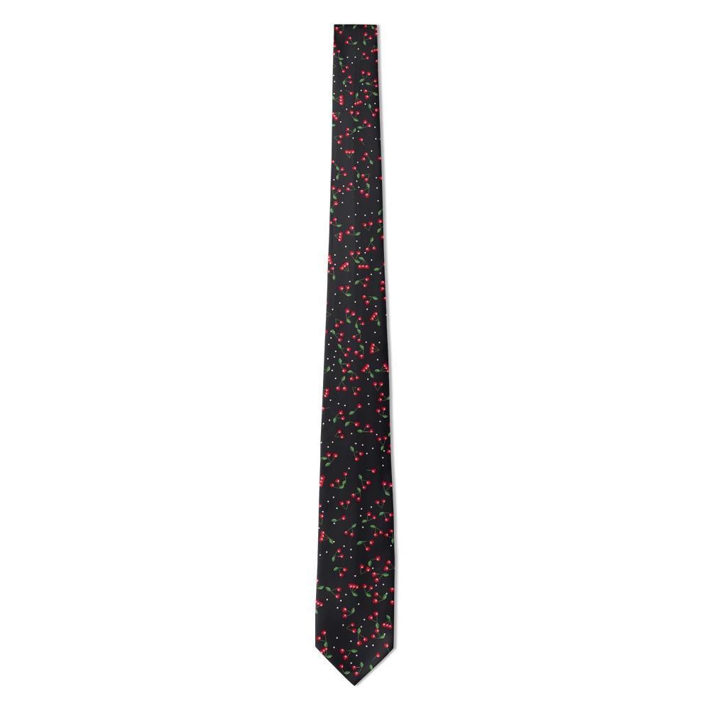 Jablonowski - Black & Red Cherry Tie – Bold Fruit with a Retro Wink
