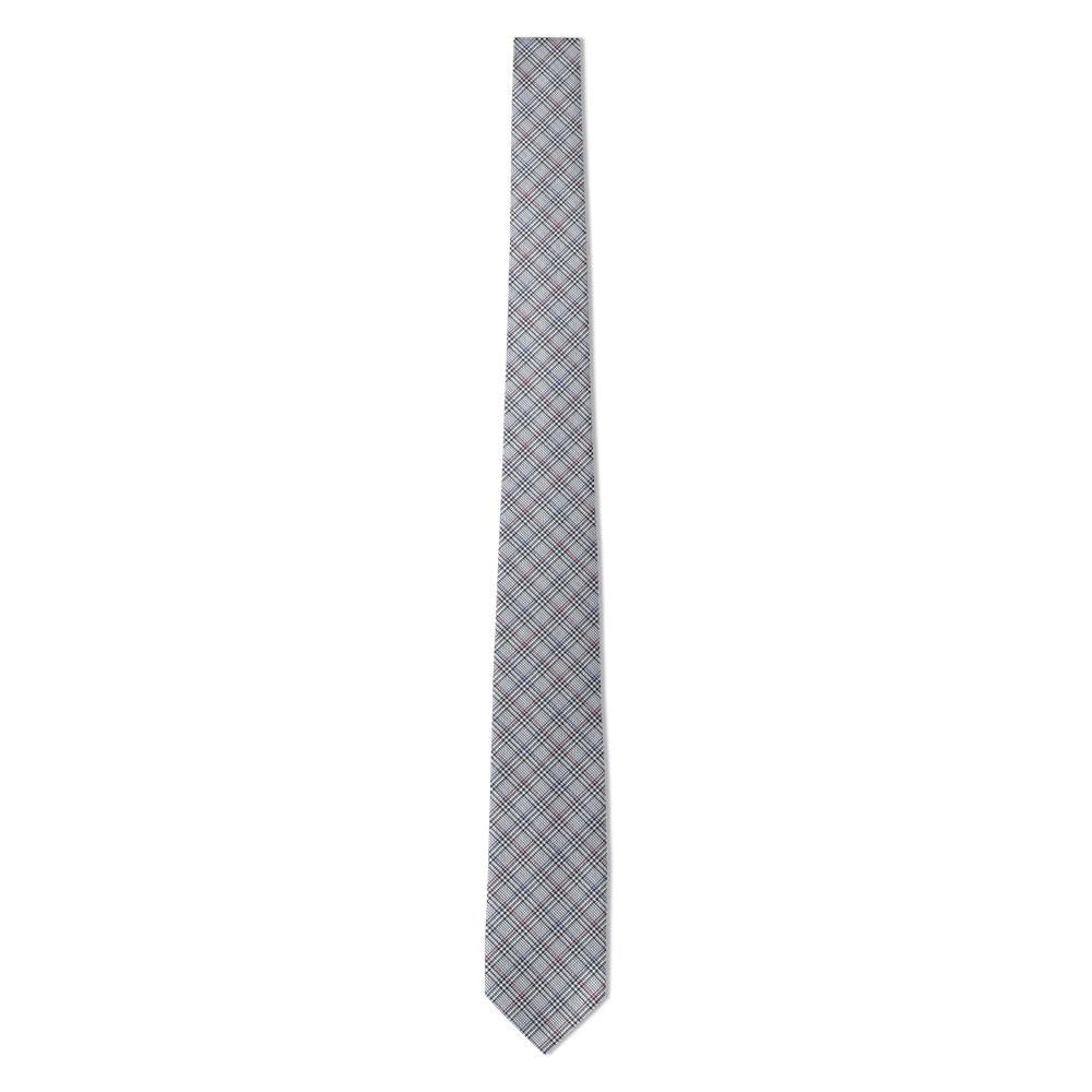 Litta - Grey & Navy Glen Check Tie – City Suit