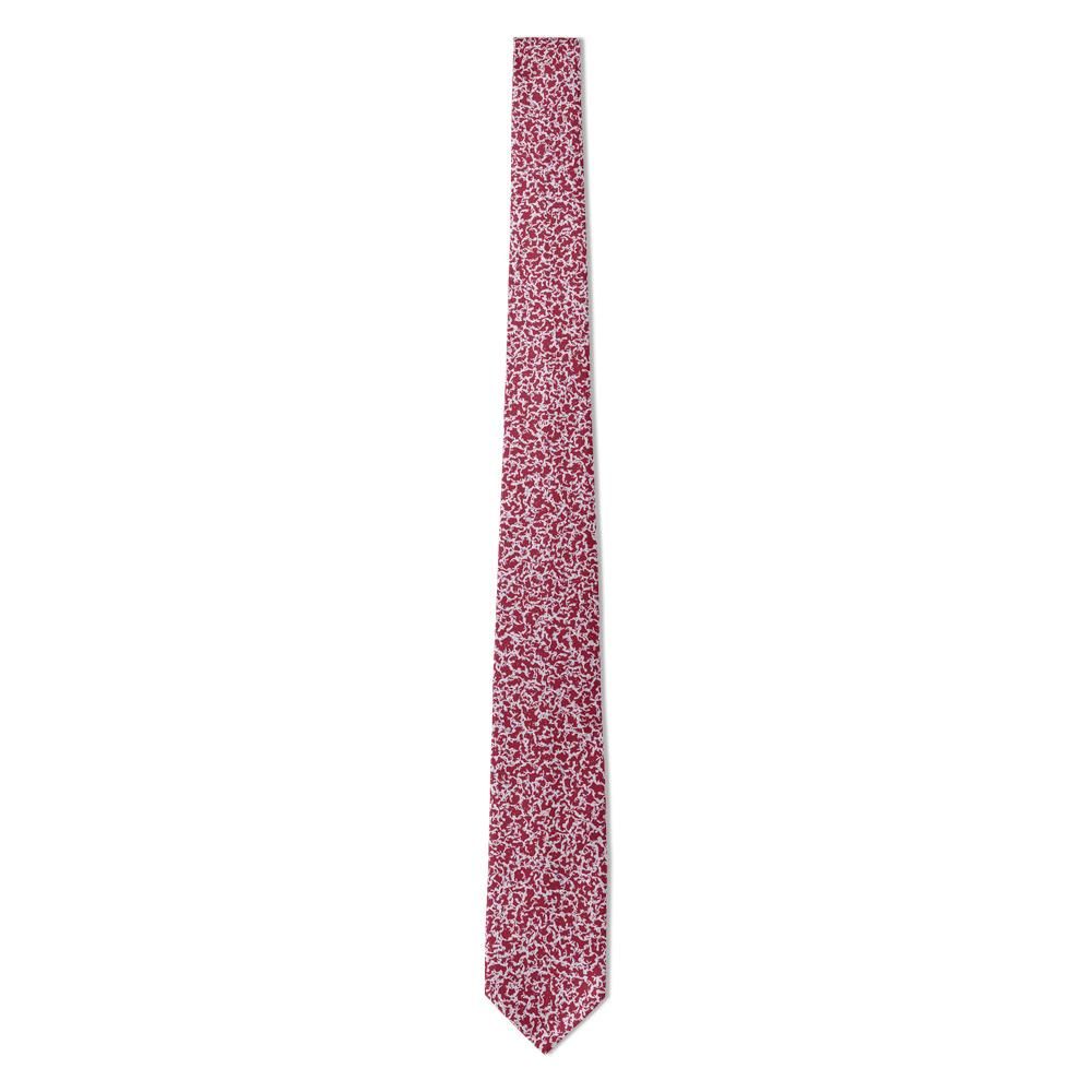 Lamoignon - Burgundy & Silver Baroque Scroll Tie – Palace Ball