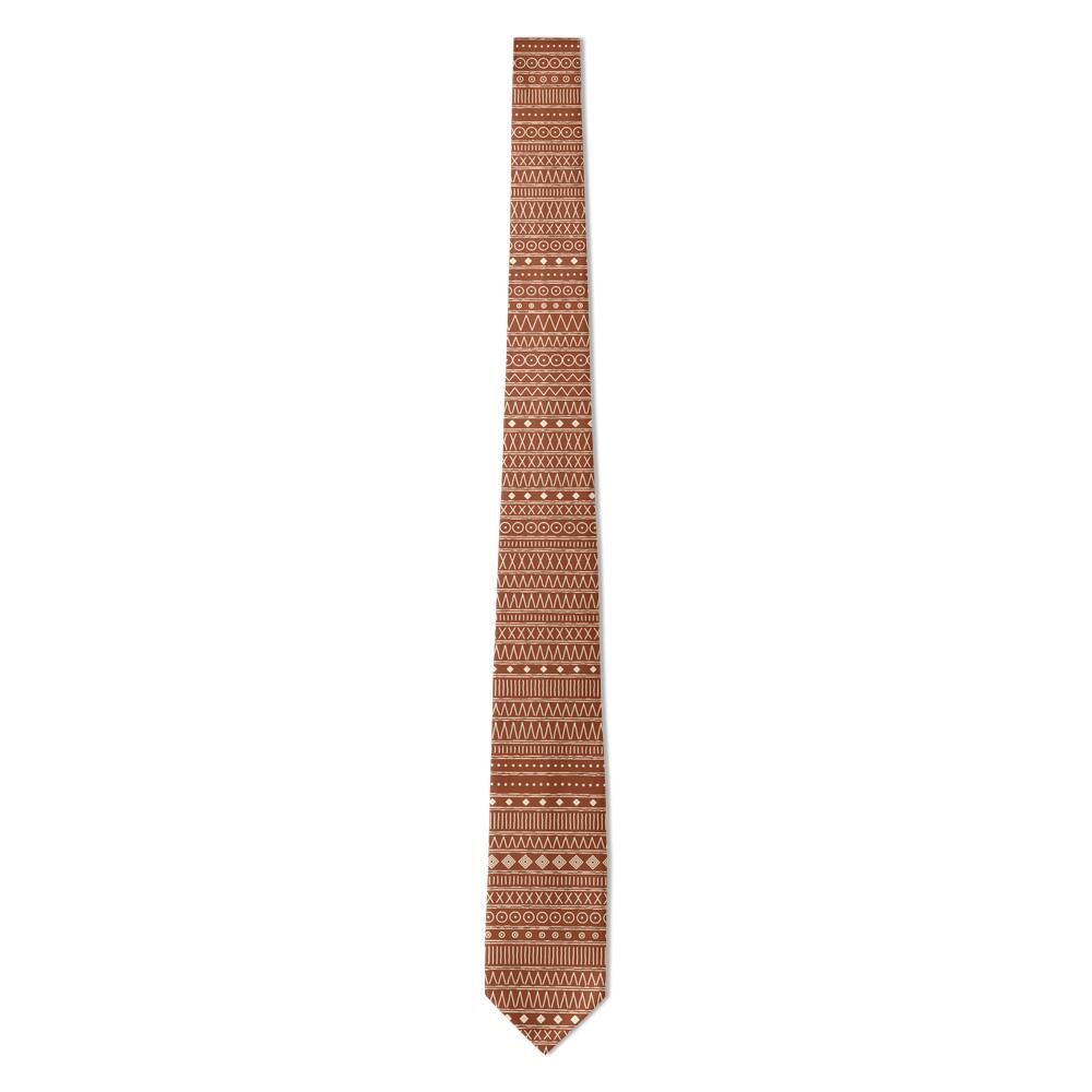 Grubbe - Rust & Cream Mudcloth Tie – Sahel Clay
