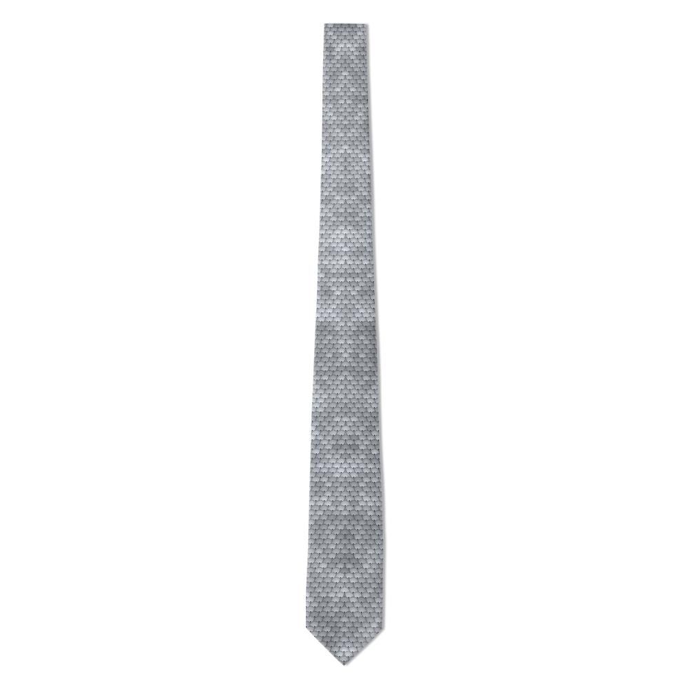 Hjärne - Silver Sequin Print Tie – Disco Night