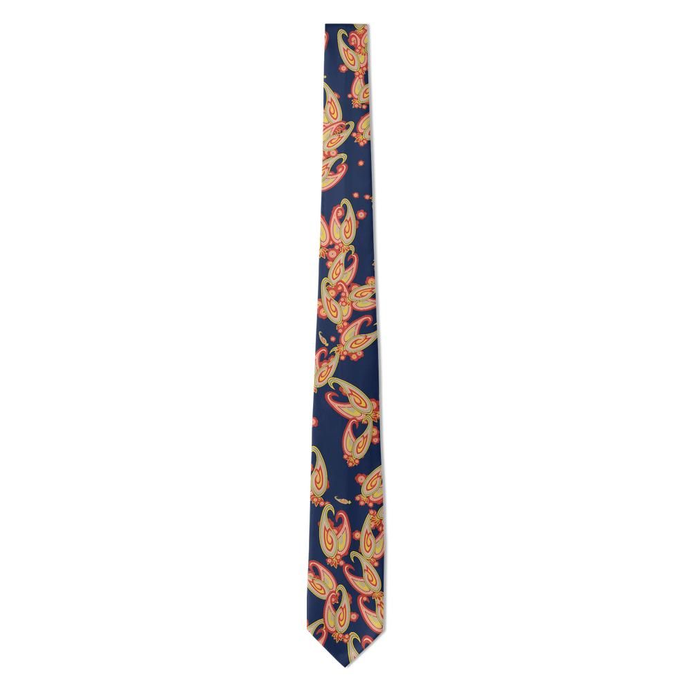 Martinengo - Navy & Gold Crowned Paisley Tie – Venetian Night