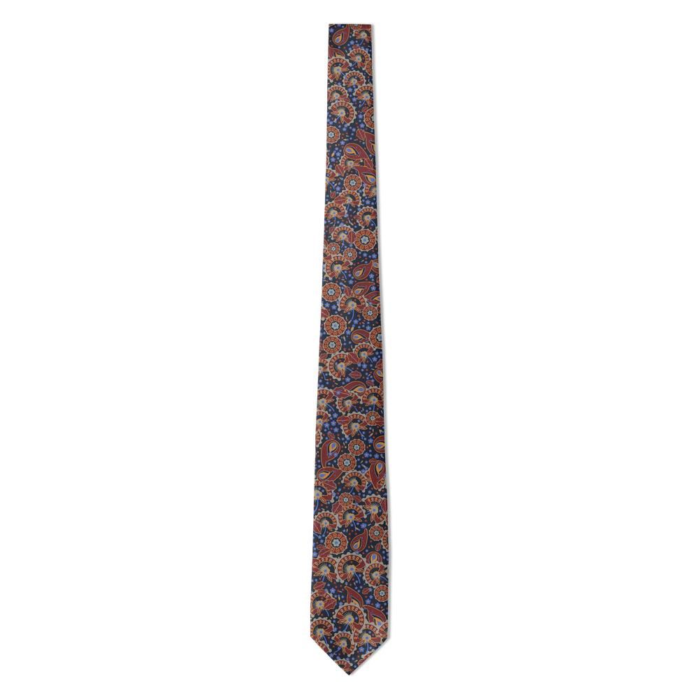 Trivulzio - Navy & Rust Madder Paisley Tie – Milanese Garden