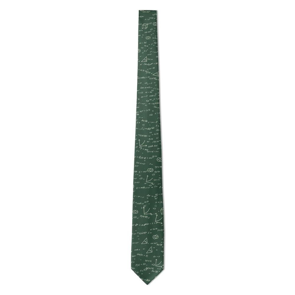 Ulfeldt - Green & Cream Chalkboard Equation Tie – Old School Blackboard