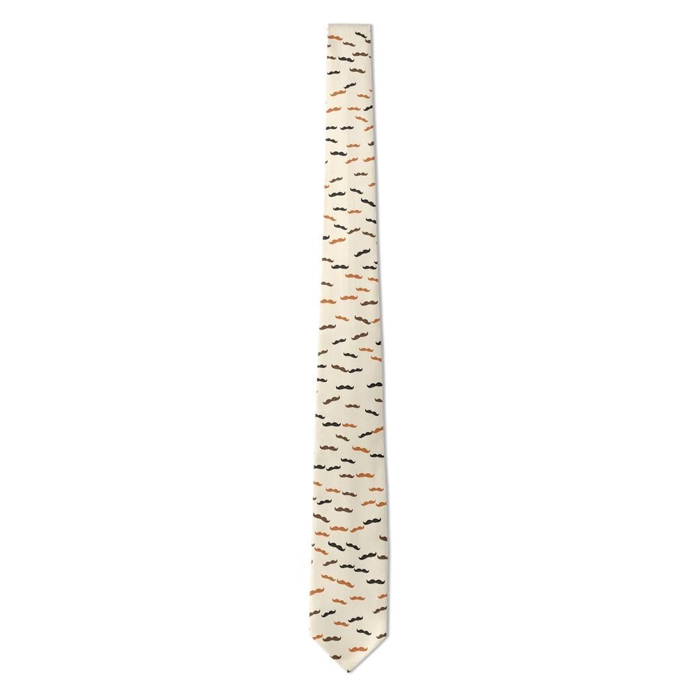 Gjedde - Cream Mustache Tie – Gentleman’s Club