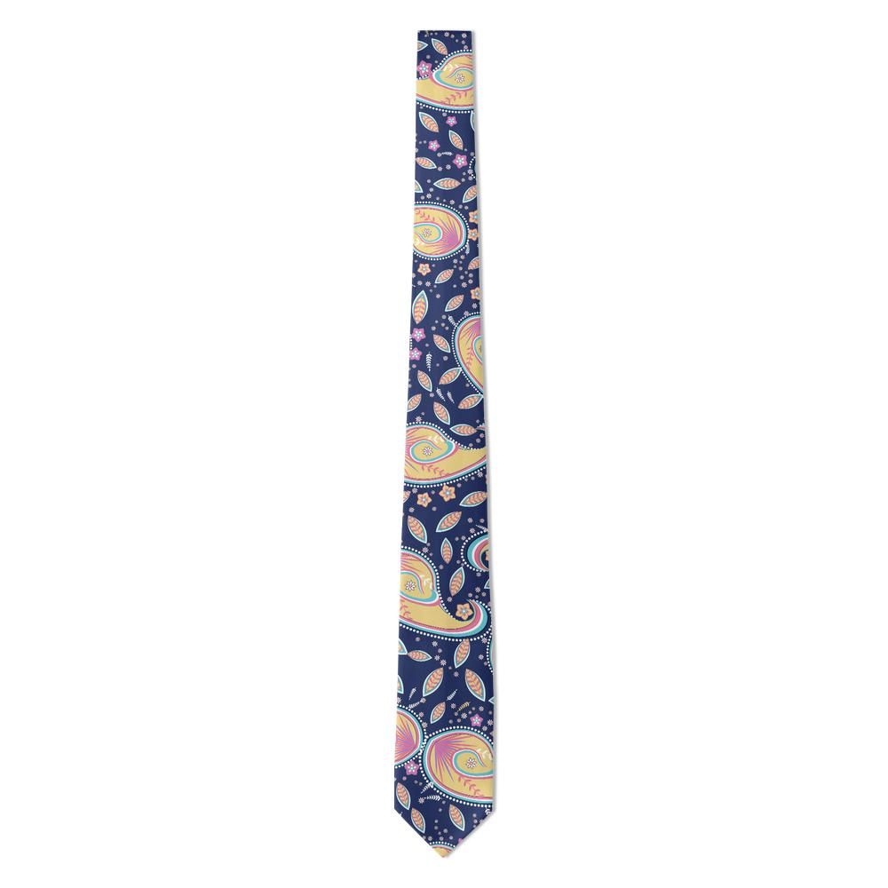 Zichy - Midnight & Rose Fern Paisley Tie – Budapest Nocturne