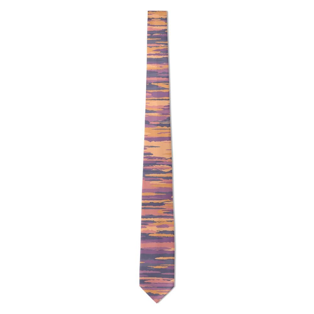 Bernstorff - Dusk Purple & Orange Painted Horizon Tie – Canyon Sunset