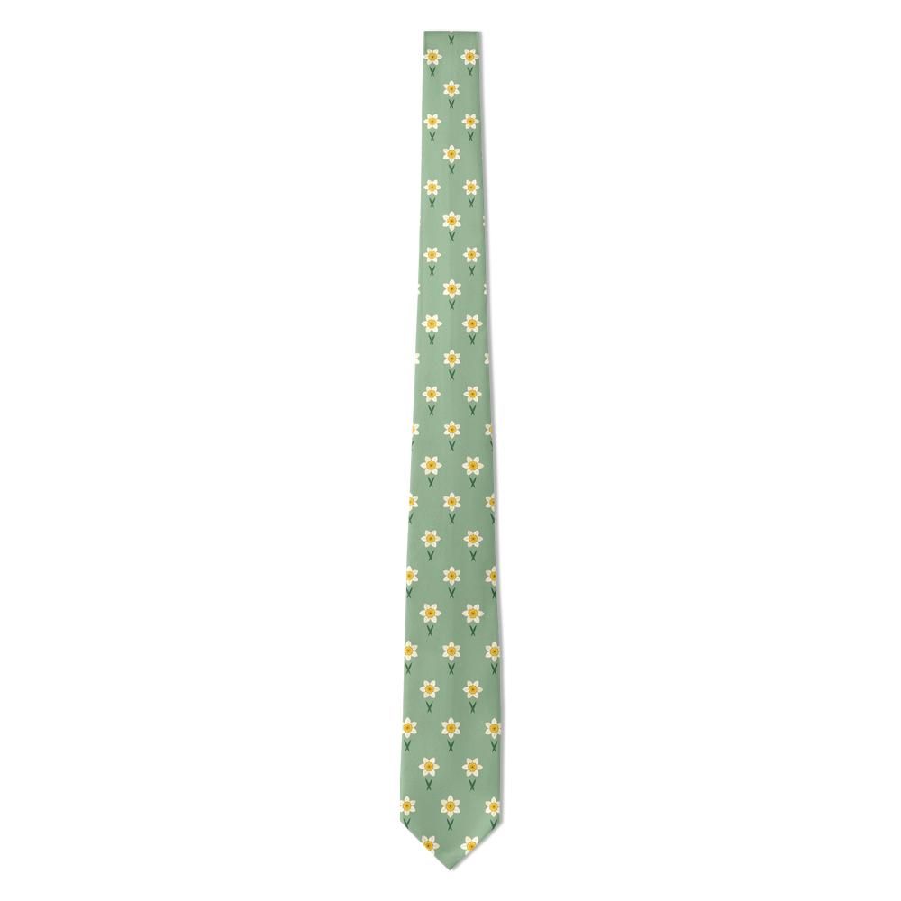 Khevenhüller - Sage & White Daffodil Tie – Spring Meadow