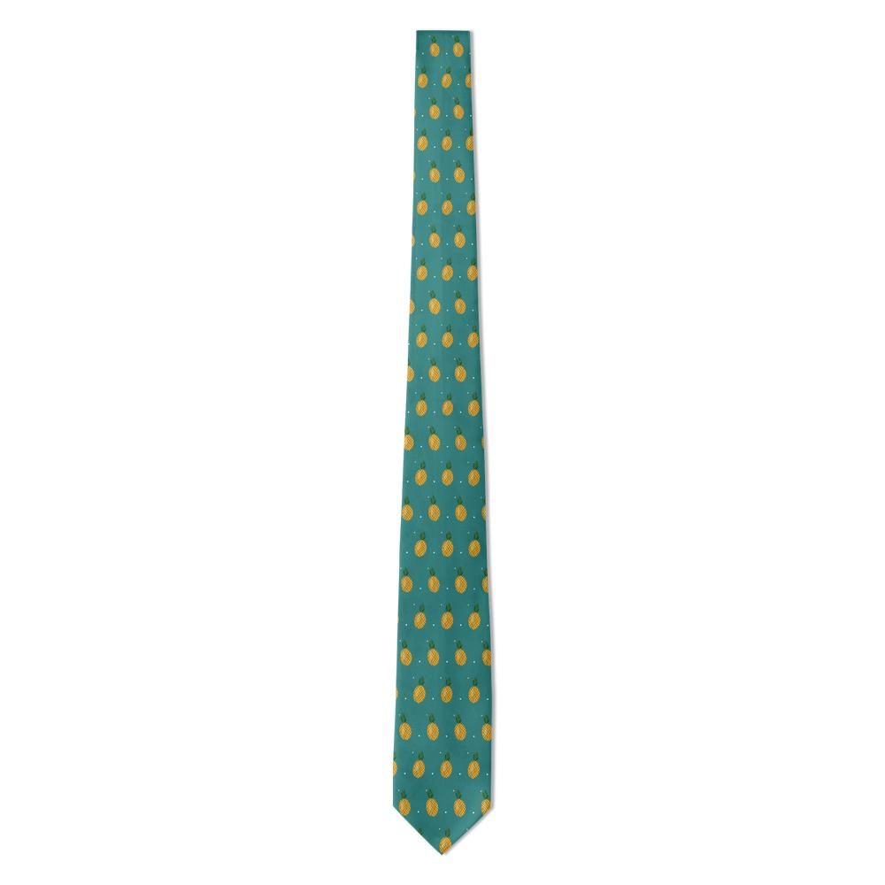 Raben - Teal & Gold Pineapple Tie – Summer Resort