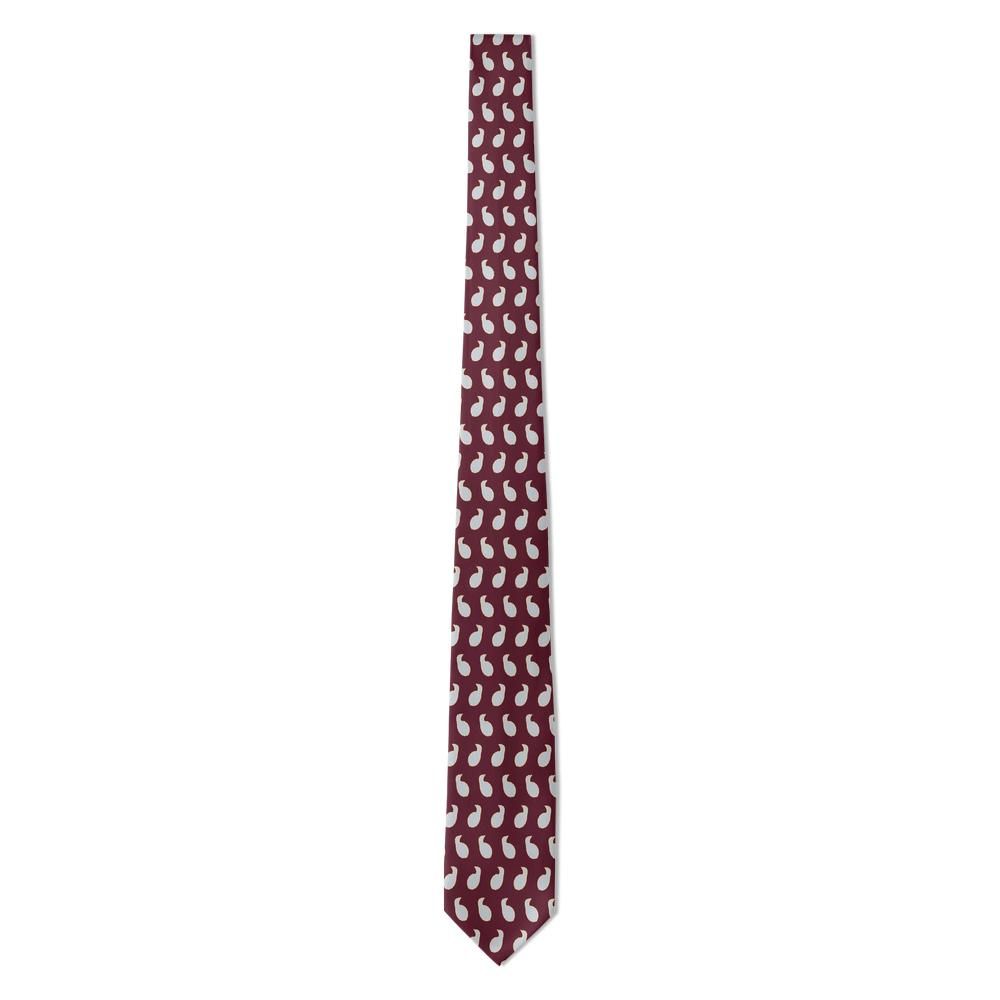 Bembo - Bordeaux & Dove Herringbone Paisley Tie – Scholar's Poise