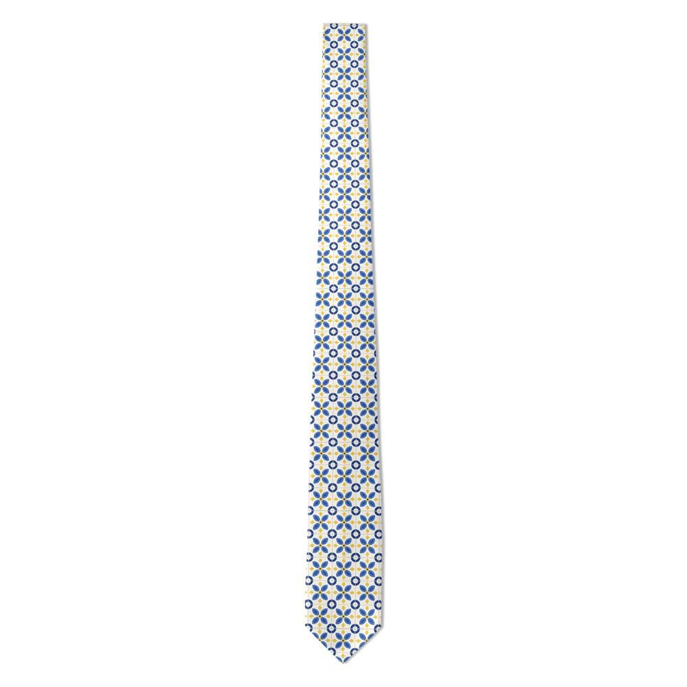 Lanckoroński - Blue & White Azulejo Tie – Lisbon Morning