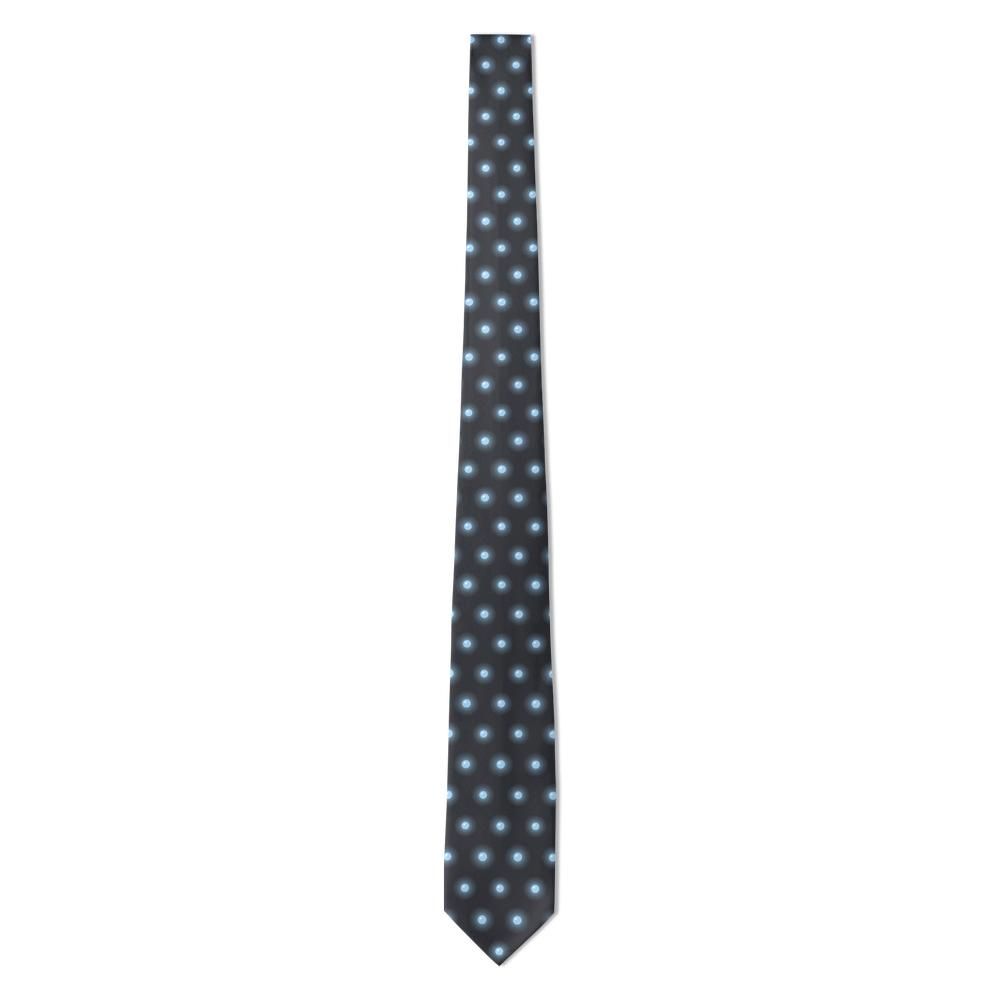 Nádasdy - Charcoal & Sky Halo Dot Tie – Winter Glow