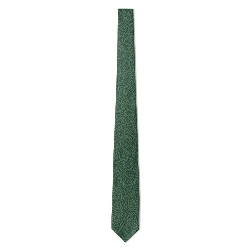 Holck - Forest Green Moiré Rose Tie – Evergreen Estate