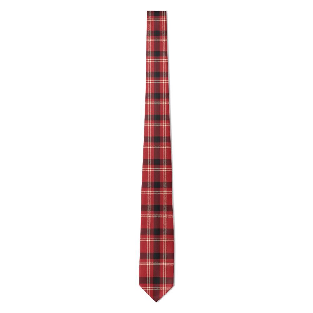 Tersmeden - Red & Black Blanket Plaid Tie – Log Cabin