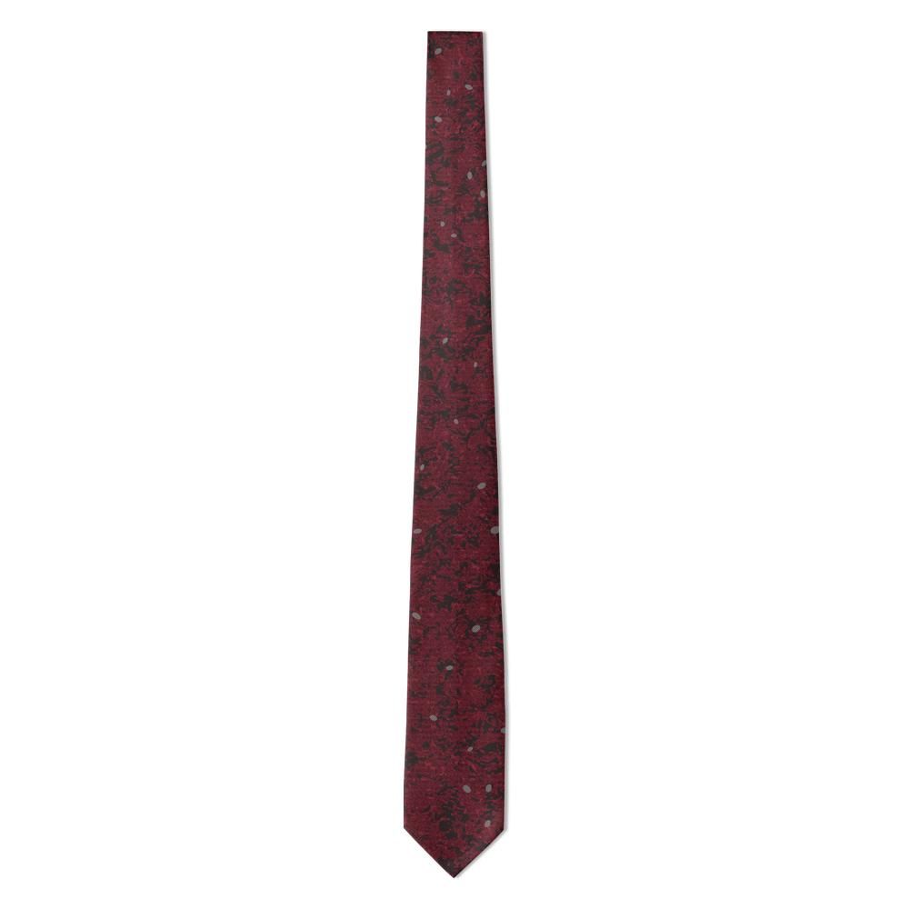 Lobkowicz - Burgundy & Charcoal Fleck Jacquard Tie – Velvet Cellar