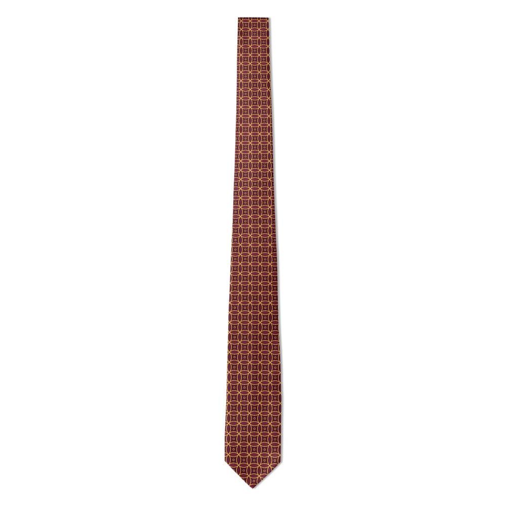 Lovenskiold - Burgundy & Gold Shippo Circle Tie – Imperial Ring