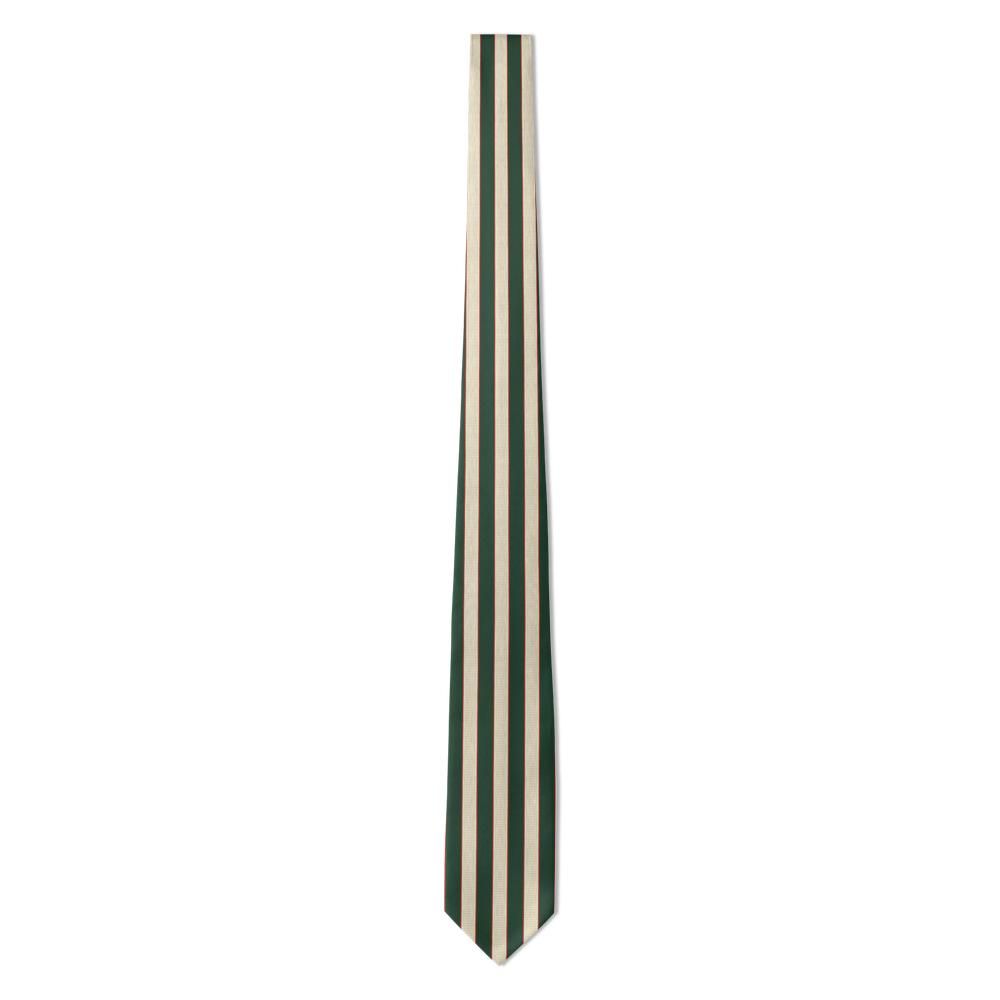 Beck-Friis - Forest & Cream Grosgrain Stripe Tie – Heritage Stripe, Country Club Ease