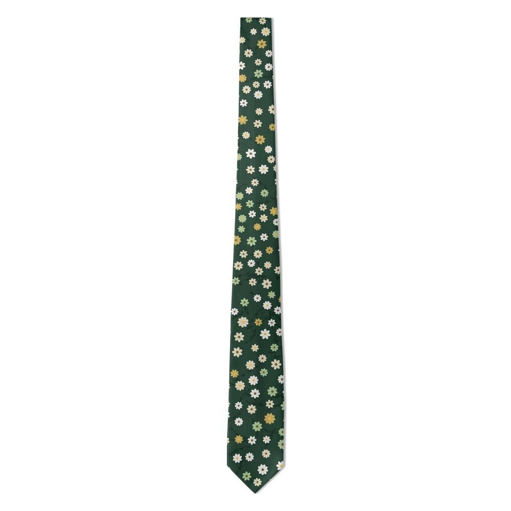 Zamoyski - Forest & Cream Daisy Jacquard Tie – Tatra Meadow