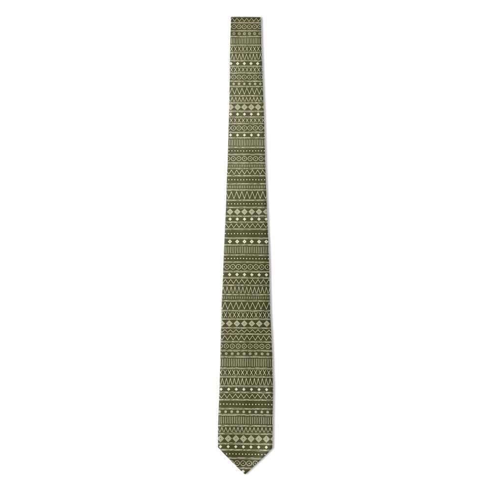 Grubbe - Olive & Cream Mudcloth Tie – Savanna Mark